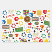 Feuille De Papier Cadeau Cool de jeu de dés motif Casino (Devant)
