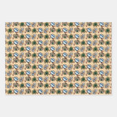 Feuille De Papier Cadeau cool gothique Mariage carrelé motif (Devant 2)