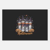 Feuille De Papier Cadeau Cool Halloween Chats cadeau pour fille cadeau pour (Devant)