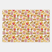 Feuille De Papier Cadeau cool mixte restauration rapide carrelé motif (Devant 3)