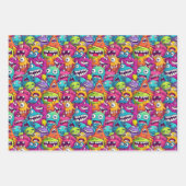 Feuille De Papier Cadeau Cool monstre fête enfants unisex (Devant 2)