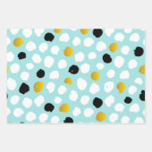 Feuille De Papier Cadeau Cool Multi-Couleur Design moderne Cadeau de Noël (Devant 3)