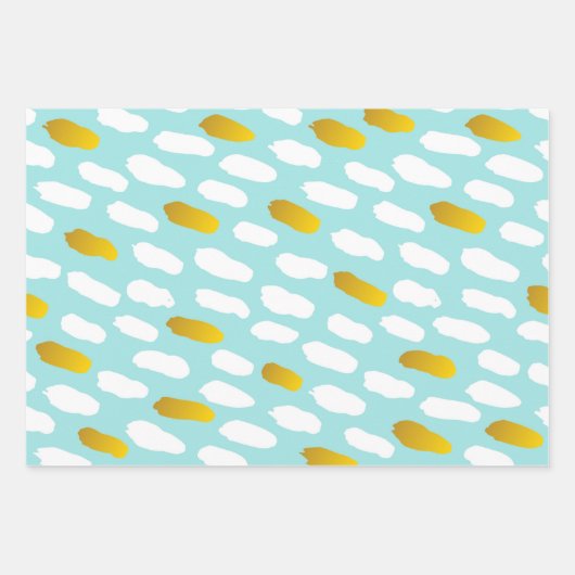 Feuille De Papier Cadeau Cool Multi-Couleur Design moderne Cadeau de Noël (Devant)