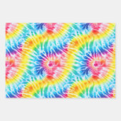 Feuille De Papier Cadeau Cool Tie Dye (Devant 3)