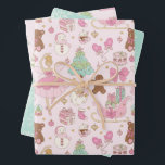 Feuille De Papier Cadeau Coquette Christmas Ballerina<br><div class="desc">Feuille de papier à envelopper Ballerina de Noël Coquette. Pour plus de décoration de fête,  cadeaux,  papeterie et articles de maison comme celui-ci,  cliquez sur "SimiSwimStudio" pour voir le reste de la boutique!</div>