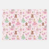 Feuille De Papier Cadeau Coquette Christmas Ballerina (Devant)