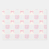 Feuille De Papier Cadeau Coquette Pastel Blue Cute Wrapping Paper (Devant 3)