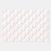 Feuille De Papier Cadeau Coquette Toile De Jouy Pink Bow (Devant)