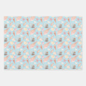 Feuille De Papier Cadeau Coquillages Et Cônes Jeu De 3 (Devant)