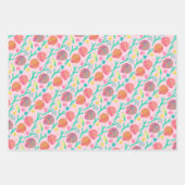 Feuille De Papier Cadeau Coquillages et Motifs d'algues (Devant 2)