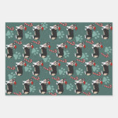 Feuille De Papier Cadeau Corgi de Noël (Devant 3)