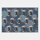 Feuille De Papier Cadeau Corgi de Noël (Devant 3)