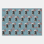 Feuille De Papier Cadeau Corgi de Noël (Devant 2)