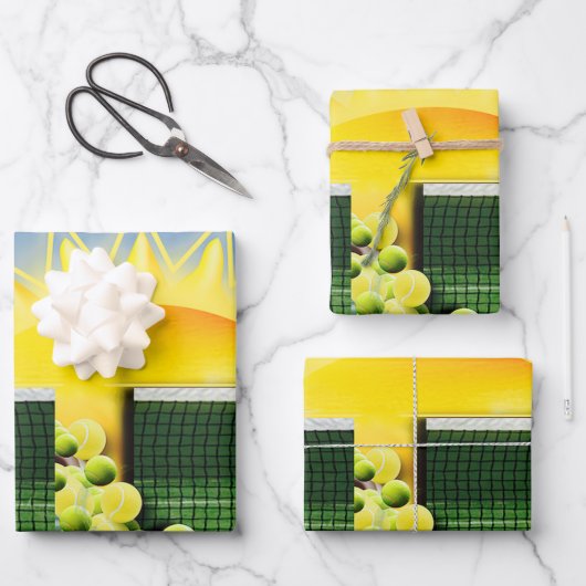FEUILLE DE PAPIER CADEAU CORRESPONDANCE SOLEIL (Recto)
