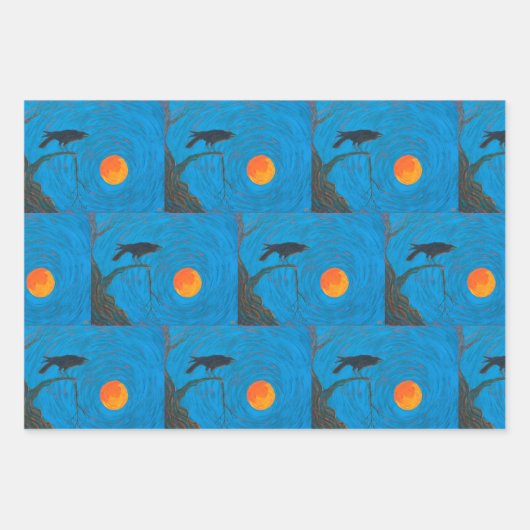 Feuille De Papier Cadeau Corvid (Devant 3)