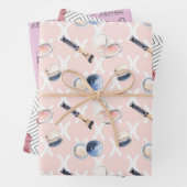 Feuille De Papier Cadeau Cosmétique et parfum  (En situation)