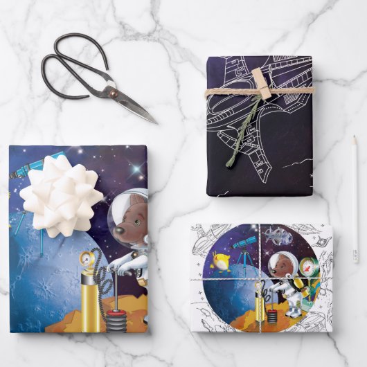 Feuille De Papier Cadeau cosmos (Recto)