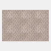 Feuille De Papier Cadeau Cosy Bleu et Tan Plaid Pine Cônes et Home Wrappi (Devant 3)