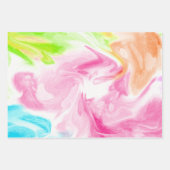 Feuille De Papier Cadeau Coton bonbon rose pourpre (Devant 2)