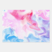 Feuille De Papier Cadeau Coton bonbon rose pourpre (Devant)