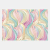 Feuille De Papier Cadeau Coton Candy Spring jeu de pastel 3 (Devant)