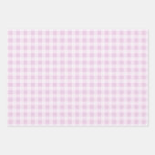 Feuille De Papier Cadeau Cotton Candy Gingham Wrapping Paper Sheets (Devant 3)