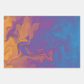 Feuille De Papier Cadeau Coucher de soleil Abstrait (Devant 3)