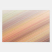 Feuille De Papier Cadeau Coucher de soleil dégradé rayé orange marron ton t (Devant)