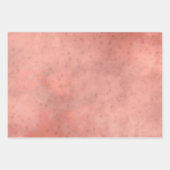 Feuille De Papier Cadeau Coucher de soleil rose doré sur un nuage (Devant 2)