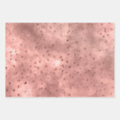 Feuille De Papier Cadeau Coucher de soleil rose gold nuageux (Devant 3)