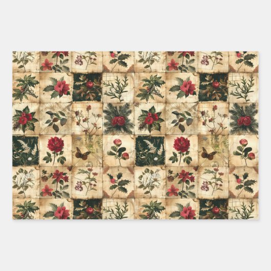 Feuille De Papier Cadeau Couette de Noël (Devant)