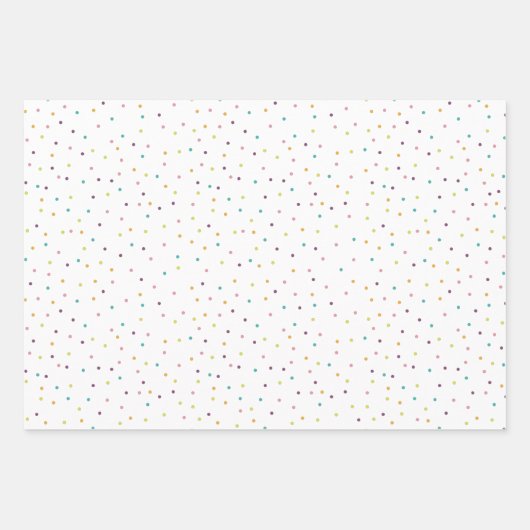 Feuille De Papier Cadeau Couleur agréable (Devant 3)