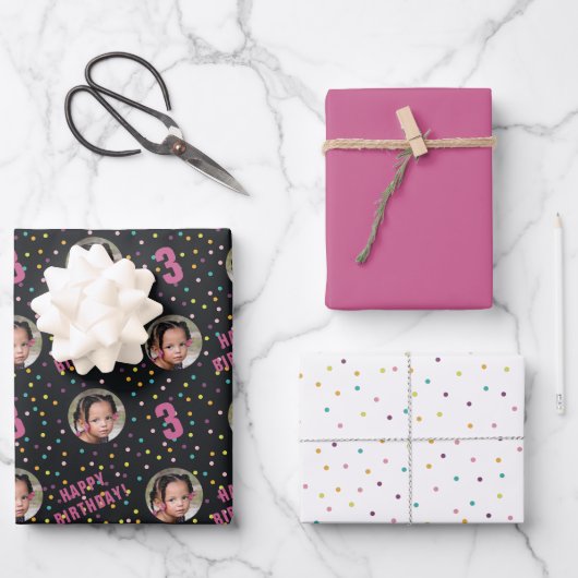 Feuille De Papier Cadeau Couleur agréable (Recto)