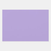Feuille De Papier Cadeau Couleur claire pastel violet (Devant 3)