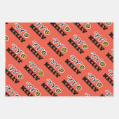 Feuille De Papier Cadeau Couleur de Noël des enfants (Devant 2)