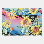 Feuille De Papier Cadeau Couleur de tournesol (Devant 2)