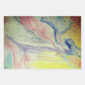 Feuille De Papier Cadeau Couleur d'eau | Trois filtres | (Devant 2)