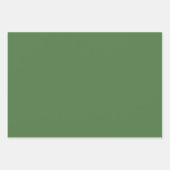 Feuille De Papier Cadeau Couleur ferme verte (Devant 3)