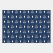 Feuille De Papier Cadeau Couleur modifiable Pas de Pékin jusqu'à Noël (Devant 3)