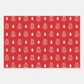 Feuille De Papier Cadeau Couleur modifiable Pas de Pékin jusqu'à Noël (Devant)