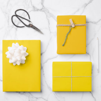 Feuille De Papier Cadeau Couleur or clair brillant éclat teint Tone 3