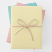 Feuille De Papier Cadeau Couleur Pastel (En situation)