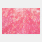 Feuille De Papier Cadeau Couleur rose Abstraite moderne (Devant 3)