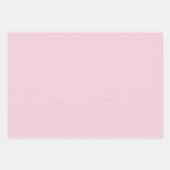 Feuille De Papier Cadeau Couleur rose pastel rose clair (Devant 2)