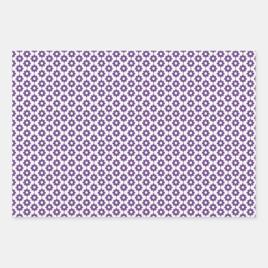 Feuille De Papier Cadeau Couleur solide Améthyste violet (Devant 2)
