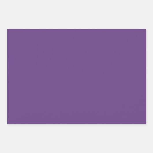 Feuille De Papier Cadeau Couleur solide Améthyste violet (Devant)