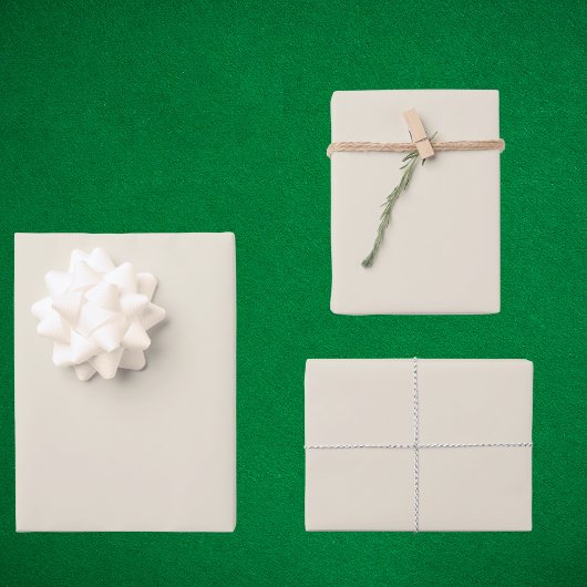 Feuille De Papier Cadeau Couleur solide au chocolat blanc