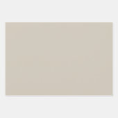 Feuille De Papier Cadeau Couleur solide beige accessible (Devant 2)