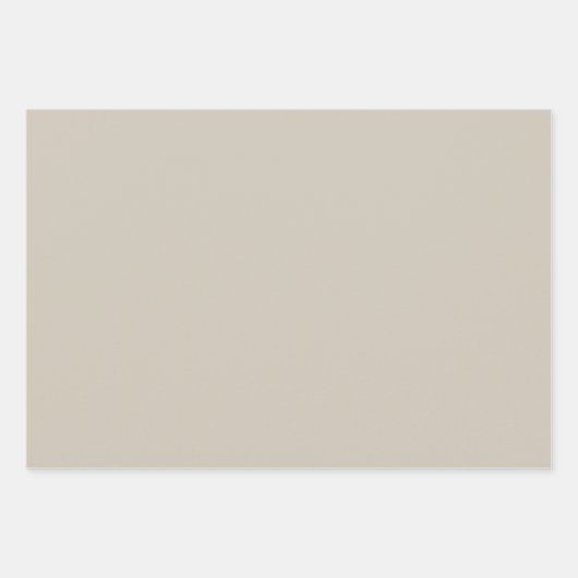 Feuille De Papier Cadeau Couleur solide beige accessible (Devant)