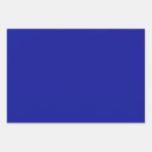 Feuille De Papier Cadeau Couleur solide bleu cadmium (Devant 2)